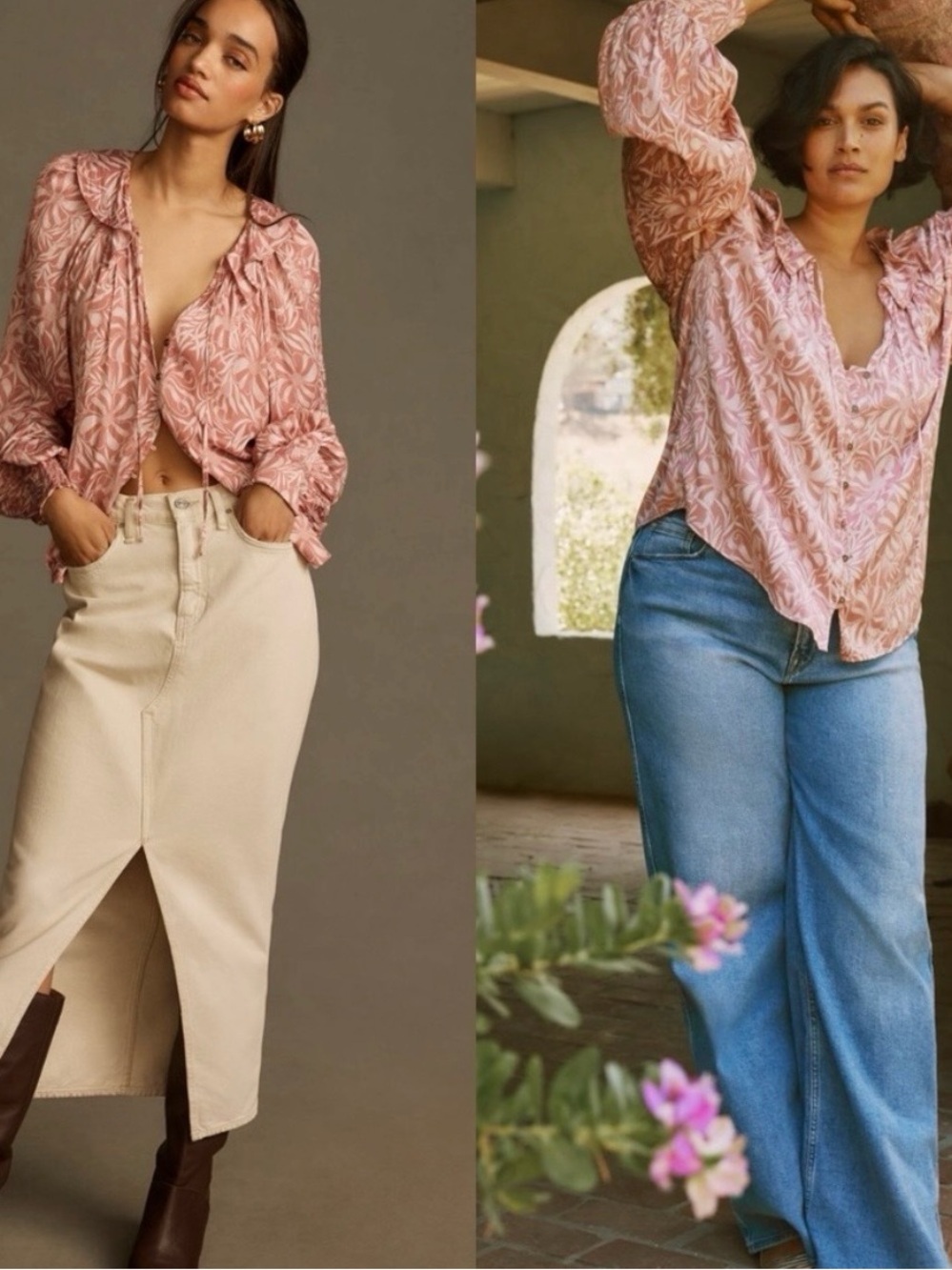 Anthropologie Florence Balducci Femme Collared Blouse Size Small - Picture 5 of 10